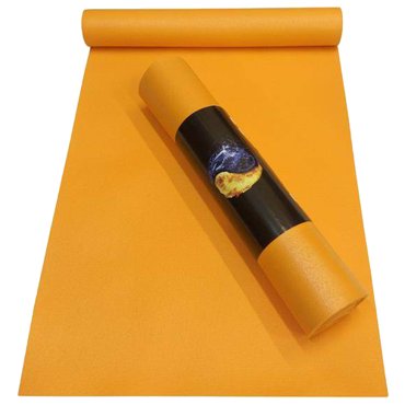 Коврик для йоги и фитнеса RamaYoga Yin-Yang PRO оранжевый размер 200 х 60 х 045 см 5392₽