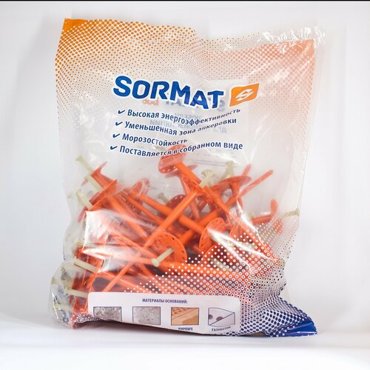 Дюбель для теплоизоляции Sormat 8х175 мм металлический гвоздь с термоголовкой 50 шт 2370₽