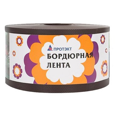 Бордюрная лента Протэкт Б-10 30 х 009 м коричневый 830₽