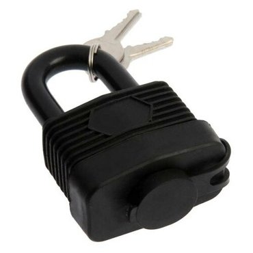 Замок навесной LOCKLAND 50 мм влагозащищенный короткая дужка 2 ключа цвет черный 652₽