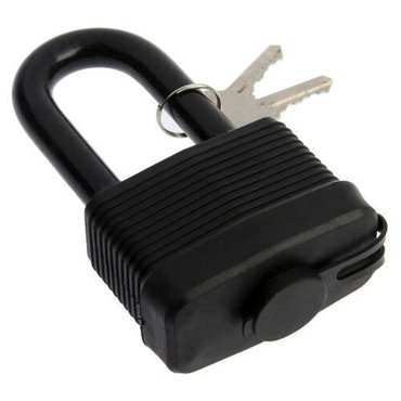 Замок навесной LOCKLAND 65 мм влагозащищенный длинная дужка 2 ключа цвет черный 1581₽