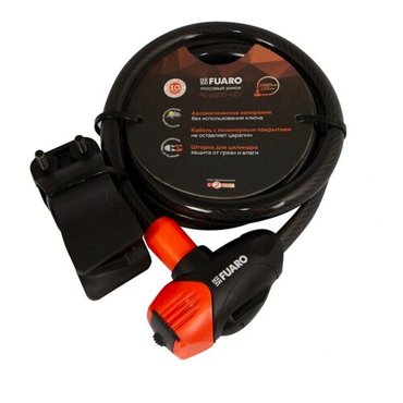 Замок тросовый FUARO PL-12100-KEY 12х1000мм 3 ключа 629₽