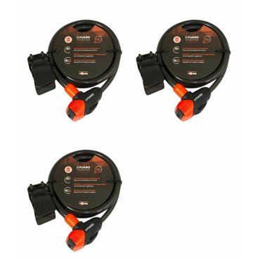 Замок тросовый Fuaro PL-12150-KEY 12х1500мм 3перфоключа подвес комплект 3 штуки 2250₽