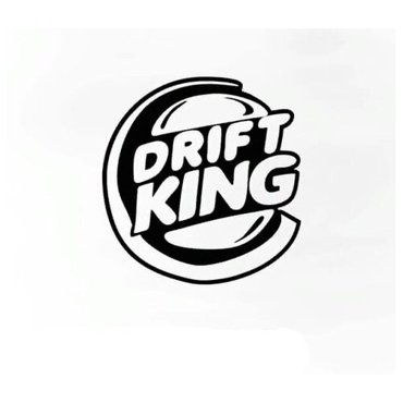 Наклейка на авто DRIFT KING 20x20см 265₽