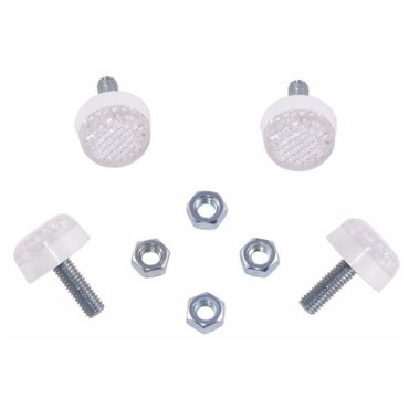 Крепеж номерного знака винт с катафотом белым к-т 4 шт Dollex KNV-02 190₽