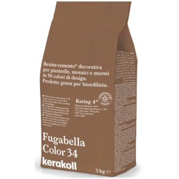 Kerakoll Fugabella Color 34 затирка для швов полимерцементная 50 оттенков 3 кг 3200₽