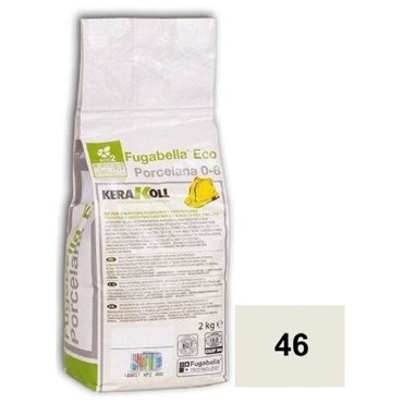 Kerakoll Fugabella Eco Porcelana 0-8 Цементная затирка для швов 2 кг 20 Magnolia 1005₽