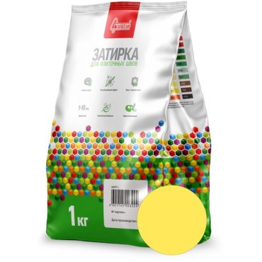 Затирка Старатели для плиточных швов 1 кг желтая 022 129₽