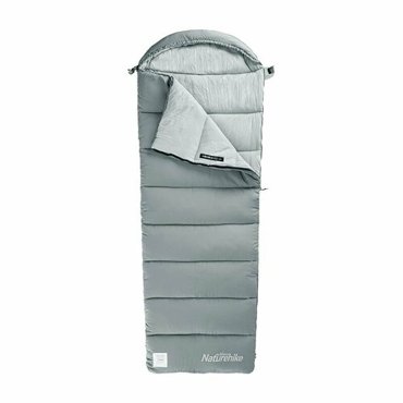 Ультралёгкий спальный мешок Naturehike M300 хлопковый с капюшоном весна осень молния слева 3981₽