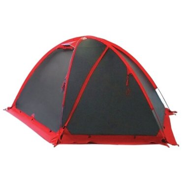 Палатка трекинговая четырёхместная Tramp ROCK 4 V2 серый 28500₽
