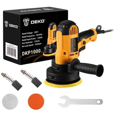Шлифмашина полировальная сетевая DEKO DKP1000 125 мм 1000 Вт набор аксессуаров 5 шт 1440₽