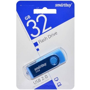 Флеш-накопитель 32Gb SmartBuy Twist USB 20 пластик синий 951₽