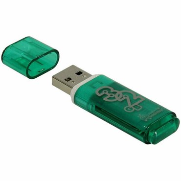 Память Smart Buy Glossy 32GB USB 20 Flash Drive зеленый 230856 812₽