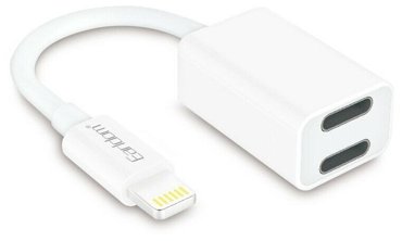 Адаптер Earldom ET-OT54 Lightning 8-pin на 2xLightning 8-pin белый 316₽