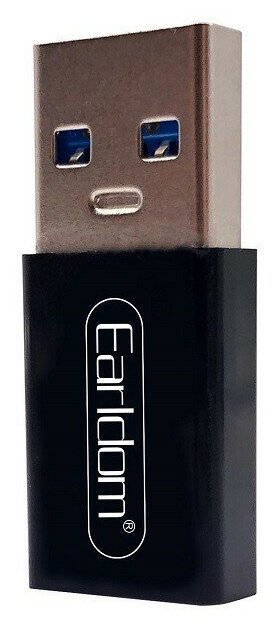 Адаптер переходник с Type-C USB на USB 30 Ealdom ET-TC07 черный 286₽