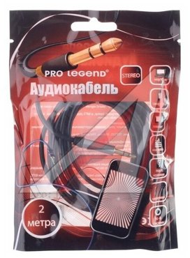 Аудиокабель Pro Legend 35 Jack M-35 Jack M 2м PL1036 чёрный 489₽