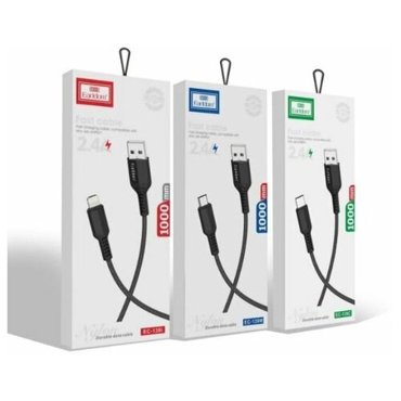 Кабель USB - Type-C Earldom EC-139C 10м круглый 24A силикон цвет чёрный 271₽
