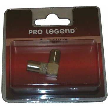 Переходник Pro Legend PL2011 F-розетка - ТВ вилка угловой 279₽