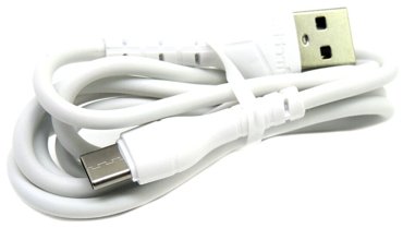 USB кабель Earldom EC-095C Type-C 24A 1м PVC белый 186₽