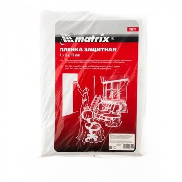Плёнка полиэтиленовая защитная 4 х 5 м 15 мкм MATRIX 2055₽