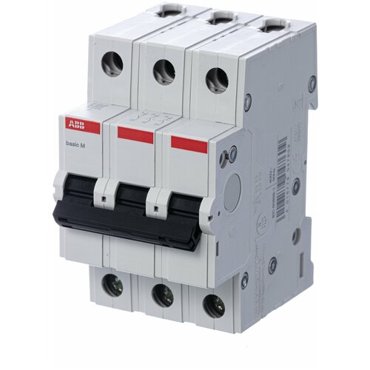 Автоматический выключатель ABB 3P 6AC 45кА BMS413C06 Basic M 620₽
