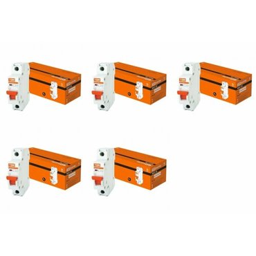 Выключатель автоматический TDM Electric ВА47-29 1Р 20А 45кА С SQ0206-0075 упаковка 5 шт 1115₽