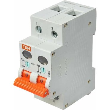 Выключатель нагрузки TDM Electric ВН-32 2P 63 А 1001₽