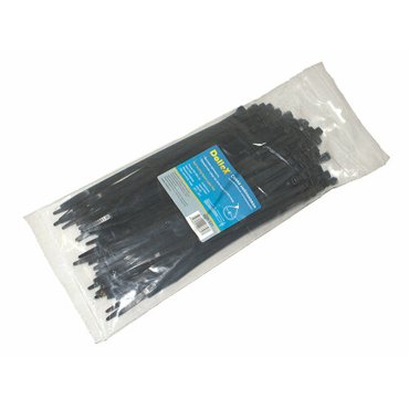 Хомут пластиковый-стяжка 5х200 нейлоновая уп 100 шт черный DOLLEX SN-521 563₽