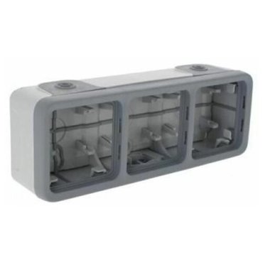 Legrand 69680 PLEXO IP55 Коробка установочная на 3 поста Серая 2462₽