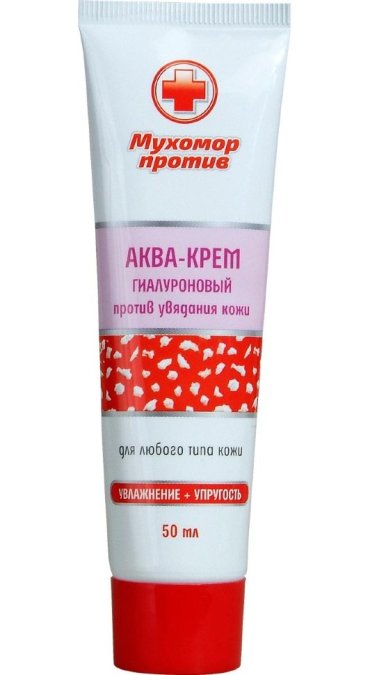 Аква-крем гиалуроновый Мухомор против50 мл Венец Сибири 250₽
