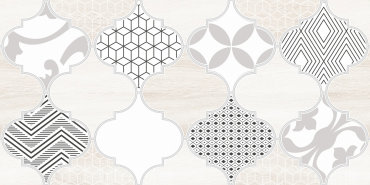 Декор LB-Ceramics Мореска 20x40 узор 2 бежевый 450₽