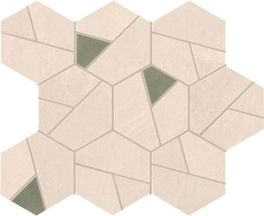 Мозаика Atlas Concorde Boost Pro Ivory Mosaico Hex Olive 25х285 бежевый 29561₽