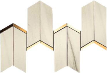 Мозаика Atlas Concorde Marvel Chevron Bianco Fantastico 17х414 бежевый 35001₽