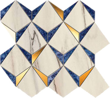 Мозаика Atlas Concorde Marvel Diamonds Bianco Ultramarine 358х339 бежевый 32673₽