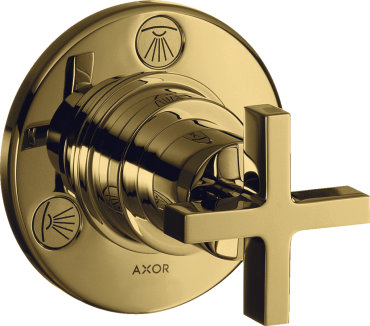 Переключатель потоков Axor Citterio TrioQuattro 39925990 на три потребителя полированное золото 42840₽