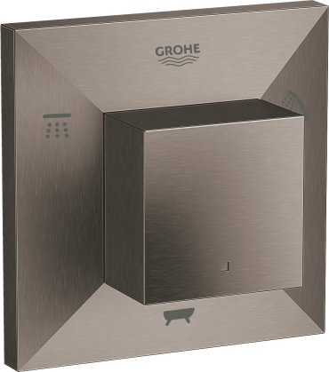 Переключатель потоков Grohe Allure Brilliant 19798AL0 на три потребителя темный графит 35770₽