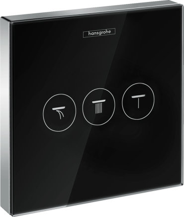 Переключатель потоков Hansgrohe ShowerSelect 15736600 на три потребителя черный 48590₽