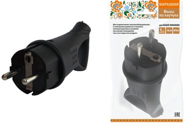 Вилка прямая TDM кабельная 16A сз IP44 черный SQ0612-0032 90₽