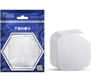 Выключатель Tokov Electric Frea TKE-FR-V1-C01 1кл открытый монтаж в сборе белый TKE-FR-V1-C01 90₽