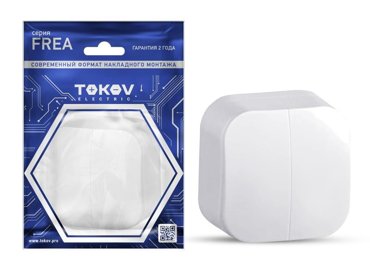 Выключатель Tokov Electric Frea TKE-FR-V2-C01 2кл открытый монтаж в сборе белый TKE-FR-V2-C01 100₽