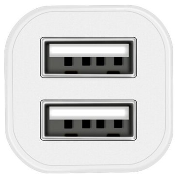 Автомобильное зарядное устройство Hoco Z12 2xUSB 24А белый 305₽