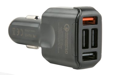 Автомобильное зарядное устройство Red Line AC4-30 4xUSB 48А QC черный УТ000015237 315₽