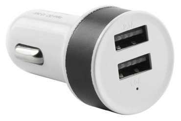 Автомобильное зарядное устройство Red Line C19 2xUSB 1А черный УТ000010148 115₽