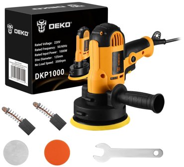 Полировальная машина Deko DKP1000 сетевая M14 1000Вт 3500 обмин макс диаметр диска 125 мм регулировка оборотов 134 063-4293 1850₽