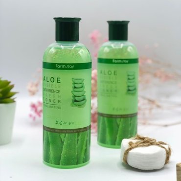 Освежающий тонер для лица с экстрактом алоэ Farmstay Visible Difference Fresh Toner Aloe 350 мл 1095₽