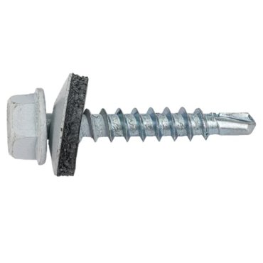 Саморез кровельный Starfix SMC2-27997-200 48х29 мм цинк шайба с прокл PT1 RAL 9003 200 шт в карт уп 640₽