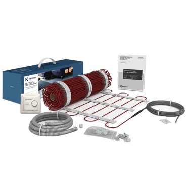 Нагревательный мат для теплого пола c терморегулятором Electrolux EEFM 2-180-15 НС-1432011 комплект 180 вт кабель 300 см 9990₽