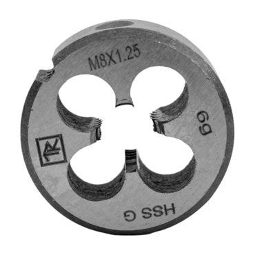 Плашка Thorvik MD8125 D-COMBO 052834 круглая ручная М8х125 HSS Ф25х9 мм 320₽