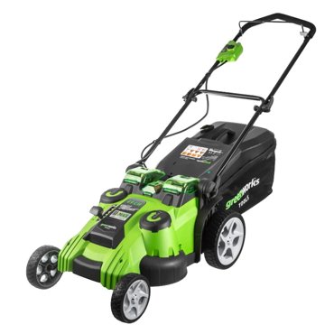 Газонокосилка Greenworks VT 40V TwinForce ширина кошения 49 см травосборник 60лмульчированиеc 1хАКБ 4 Ач и ЗУ 42990₽