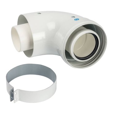Элемент дымохода конденсационный адаптер Stout SCA-8610-230090 90 DN60100 3292₽